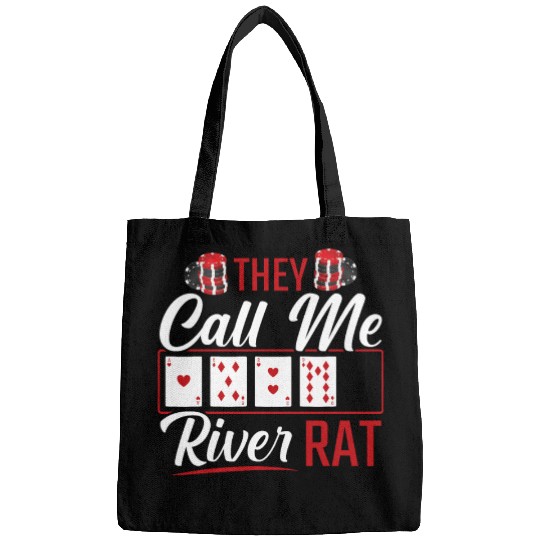 River Rat Funny Poker Player Texas Holdem Lucker Bags