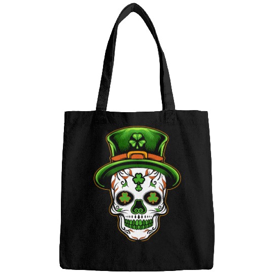 Sugar Skull St Patricks Day Bags