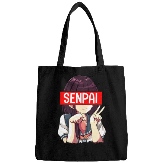Senpai Anime Girl Japanese Cute Manga Kawaii Bags