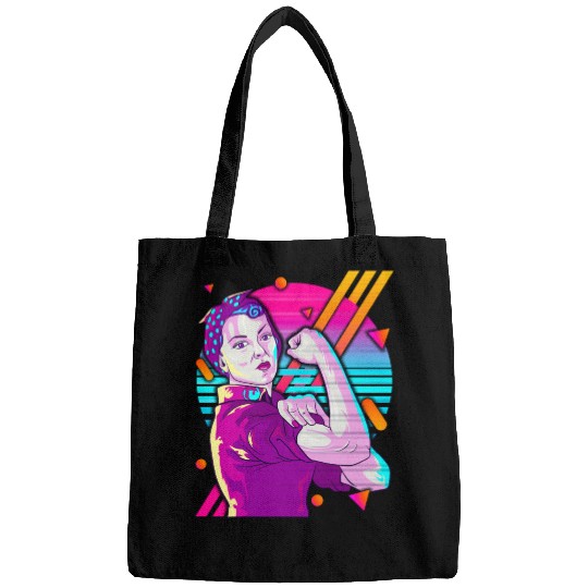 Rosie The Riveter Vaporwave Bags