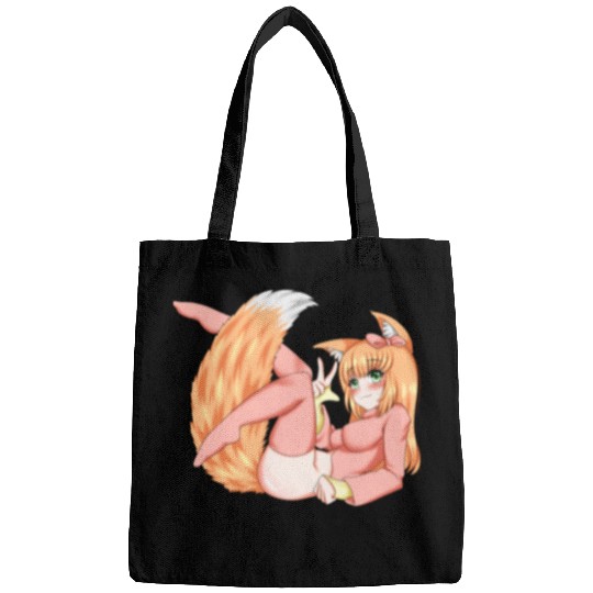 Foxy girl hen Manga Anime Waifu japanese sexy Bags