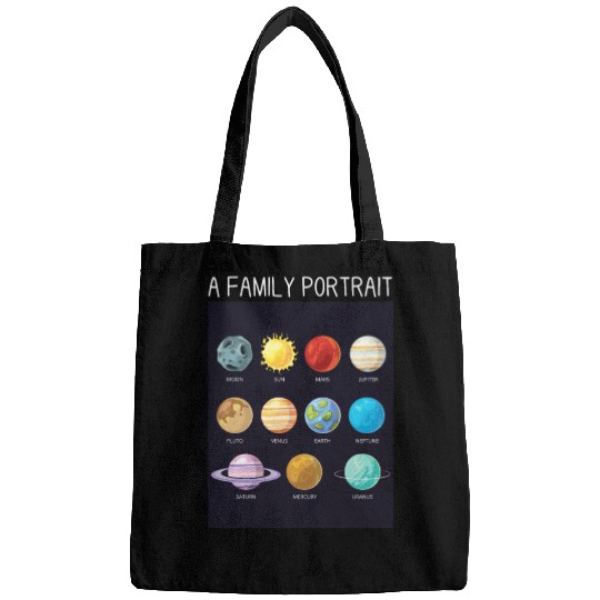Outer Space Nerd Solar System Planets Sun Moon Bags