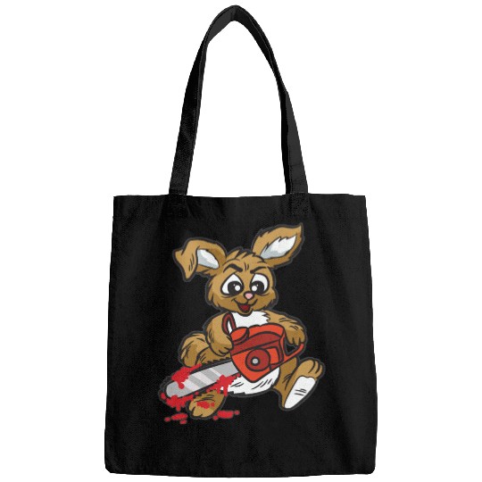 BAD BUNNY WITH CHAINSAW Bags