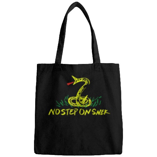 Patriotic No Step on Snek Hand Drawn Gadsden Bags