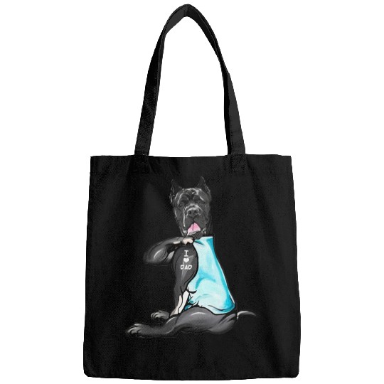 Cane Corso Tattoos I Love Dad Sitting Gift Father Bags