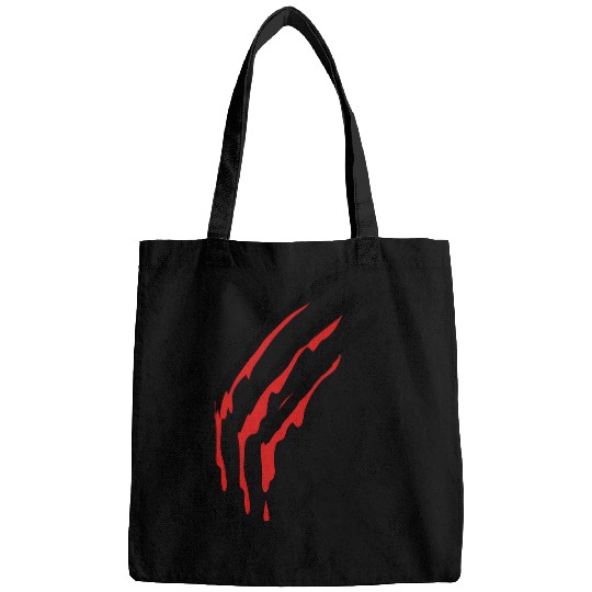 three slashes with blood werewolf Bags