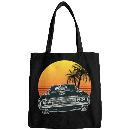 Muscle Car Sunset Bags