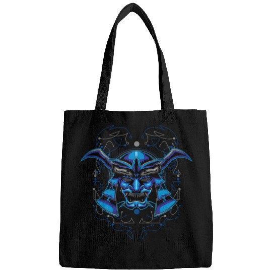 samurai head shinigami mask Bags
