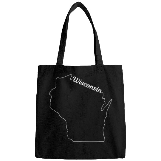 Wisconsin State Pride USA Map Bags