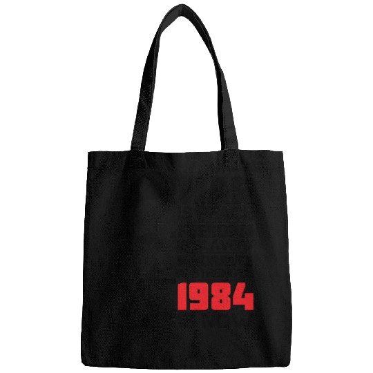 War is peace, George Orwell Portrait, 1984 Bags