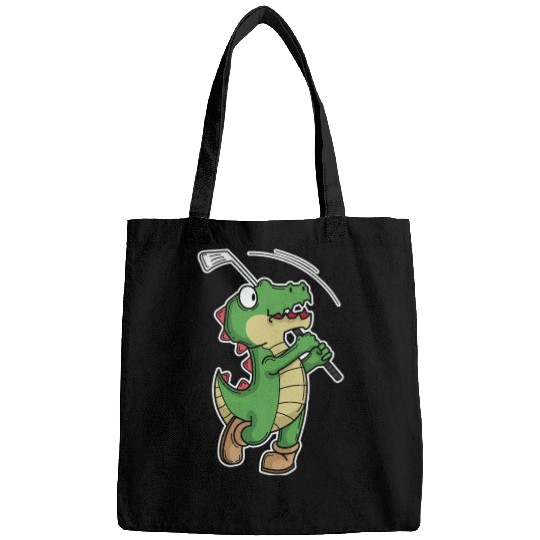 Tyrannosaurus-Rex Crocodile plays Golf Bags