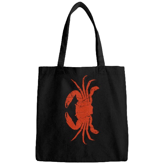 Funny Red Crab Side Walking Crabs Lover Crabbing S Bags