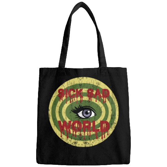 Daria Sick Sad World Drippy Text Eye Logo Bags