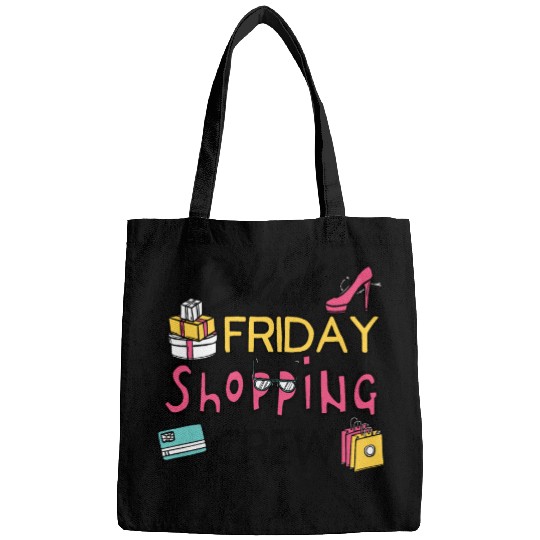 Holiday Shopping Black Friday Shopping Crew Funny Bags
