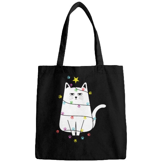 Grumpy Christmas Cat, Funny cat Women’s Christmas Bags