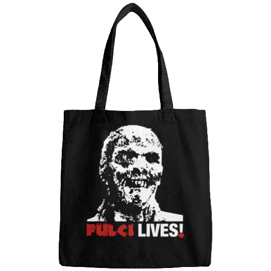 Fulci Lives Zombie Italian Horror Movie Fan Bags