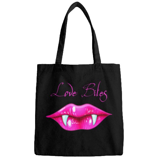 Pastel Goth Love Bites Vampire Lips Valentine Bags