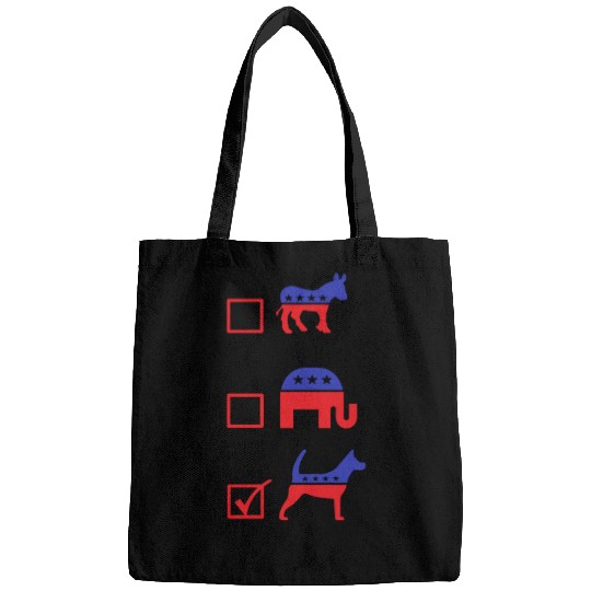 Republican Dog Voting Ballot Paper Democrat Bags