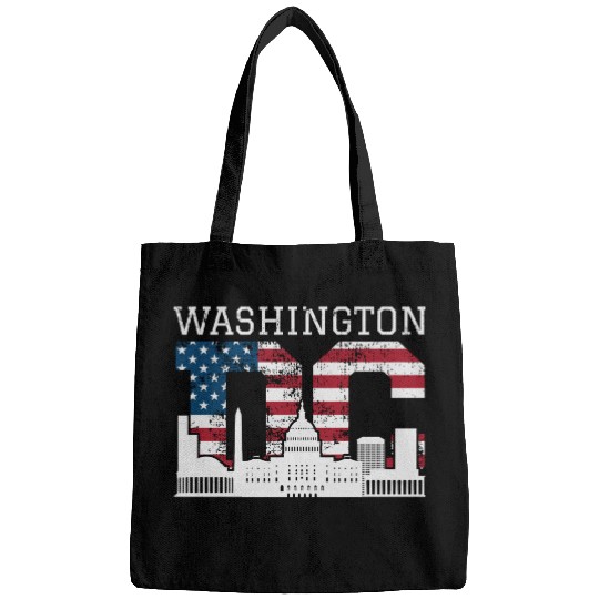 Washington Dc Capitol Hill Usa Flag Souvenir Gift Bags