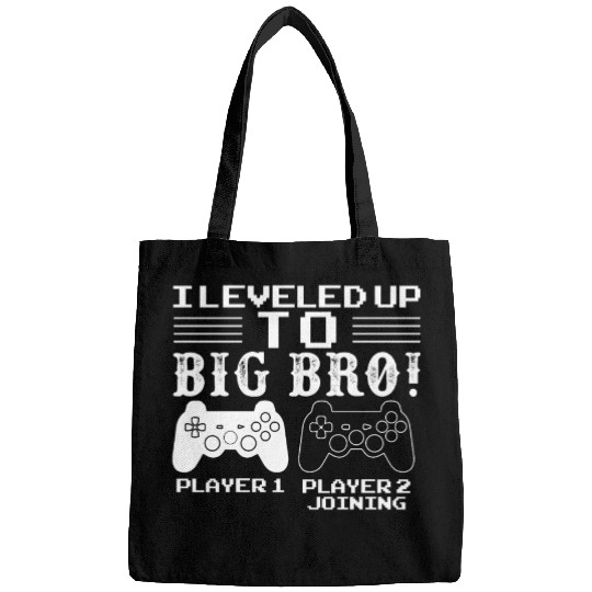 I Level Up To Big Bro Gamer Brother Bags