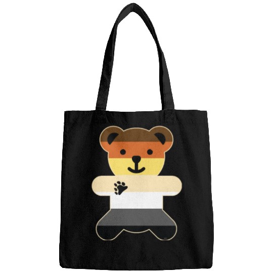 Bear Brotherhood Flag Bear Gay Pride graphic Bags