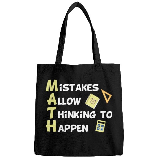 Mistakes Allow Thinking To Happen Funny Math Bags