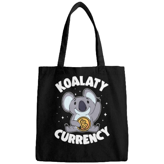 Koalaty Currency Funny Bitcoin Koala Quote BTC Bags