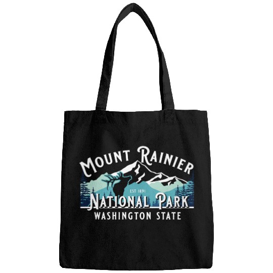 Vintage Mount Rainier National Park Washington Sou Bags