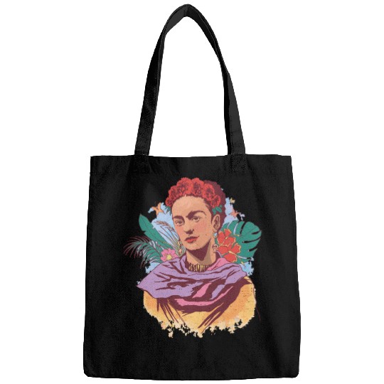 FRIDA KAHLO COLOR PORTRAIT Bags