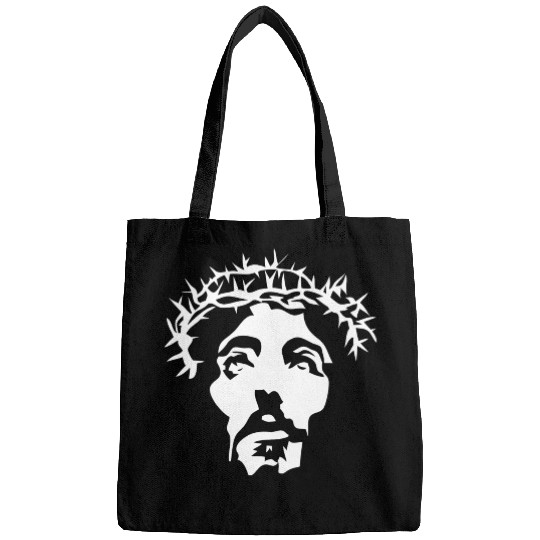 Jesus crown of thorns stencil Bags