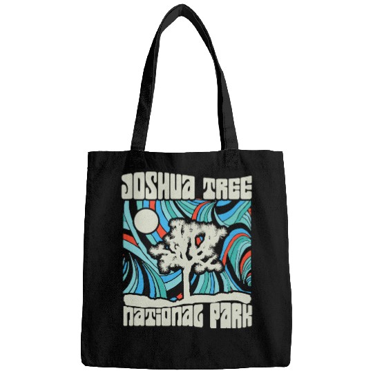 Joshua Tree National Park Retro Psychedelic 60S Ho Bags