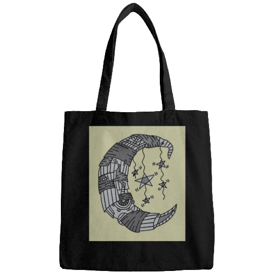 Moon Stars In The Dark Night Bags