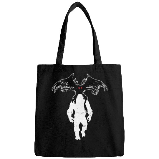 Bigfoot Riding Mothman - Funny Sasquatch Myth Bags