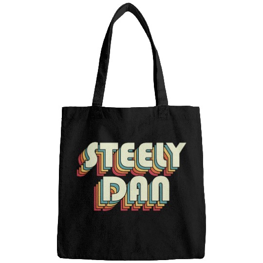 Steely Dan | Unique Retro Faded-Style Typography Bags