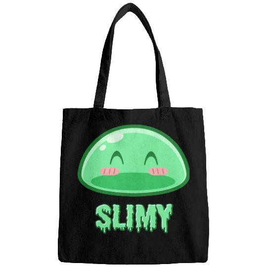 Cute Green Dungeon Slime Monster Weird Anime Bags