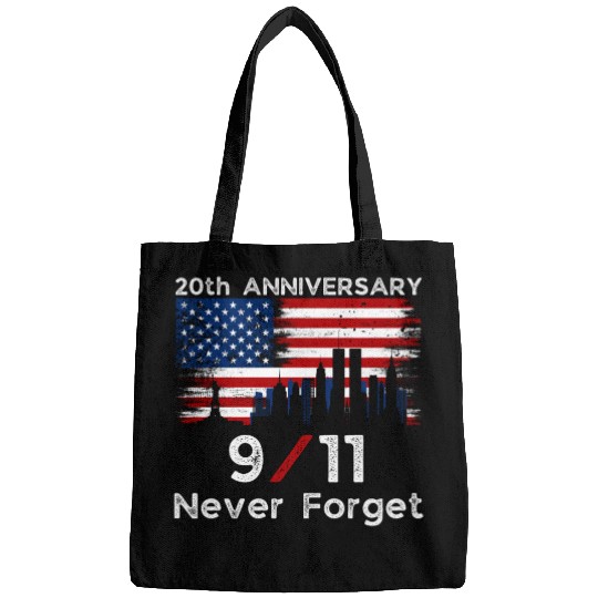 Never Forget Usa 9/11 The 20th Anniversary Patriot Bags