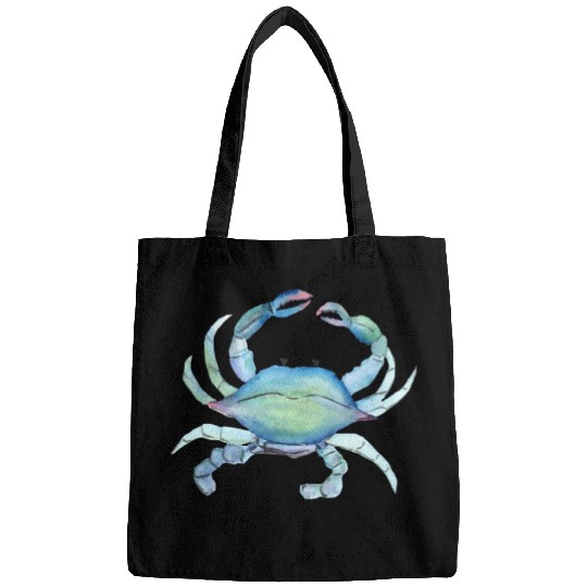 Crab watercolor illustration Bags