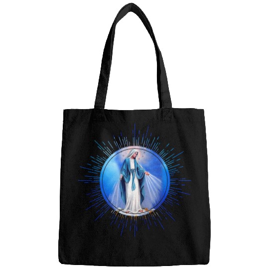Virgin mary madonna maria ave maria catholic bibel Bags