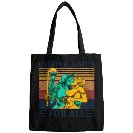 Liberty Justice For All Lesbian Lgbt Pride Bags