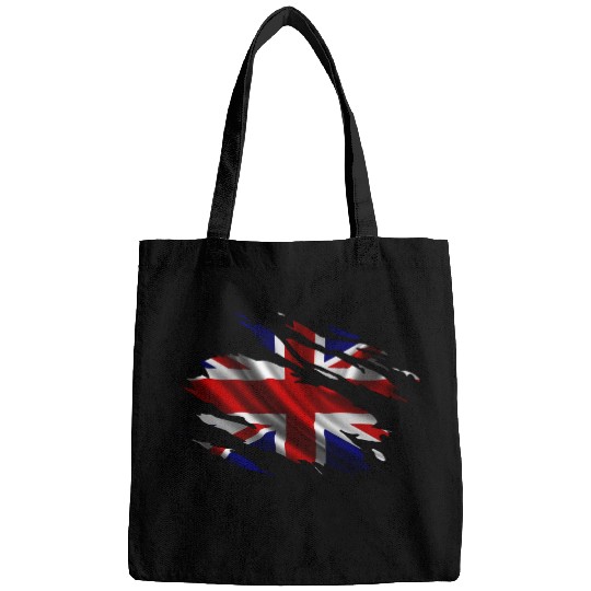 United Kingdom Ripped Flag Bags