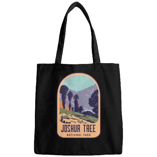 Joshua tree national park retro design Bags