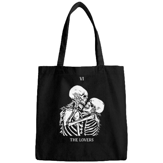 The Lovers Skeleton Tarot Card Bags