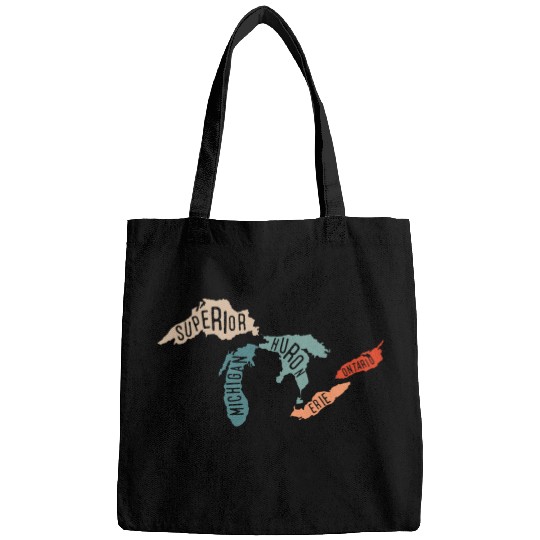 Great lakes USA, Michigan Lake Erie Lake Bags