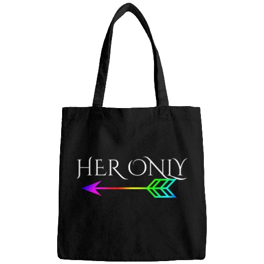 Cute Gay Couple Lesbian Valentines Day T Her Only Bags