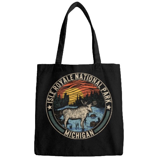 Isle Royale National Park Bags, Michigan Moose