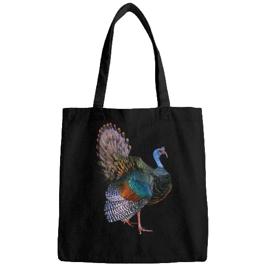Iridescent Ocellated Turkey Bags
