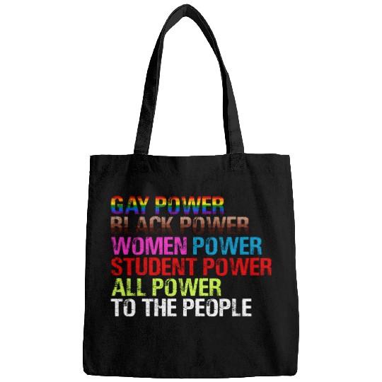 Gay Power Black Power Women Power LGBTQ Gay Pride Bags