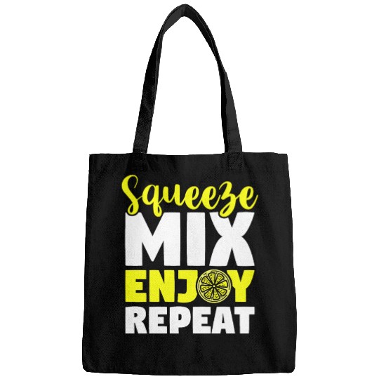 Squeeze Mix Enjoy Repeat Lemon Juice Boss Bags