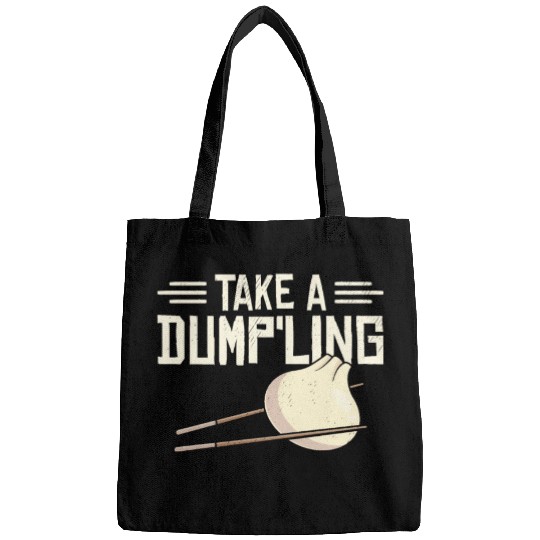 Dumpling Asian Food Chinese Food Fan Bags