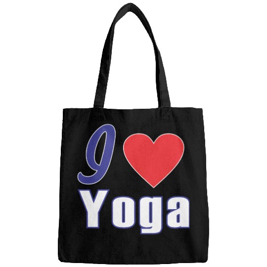 i love yoga Bags